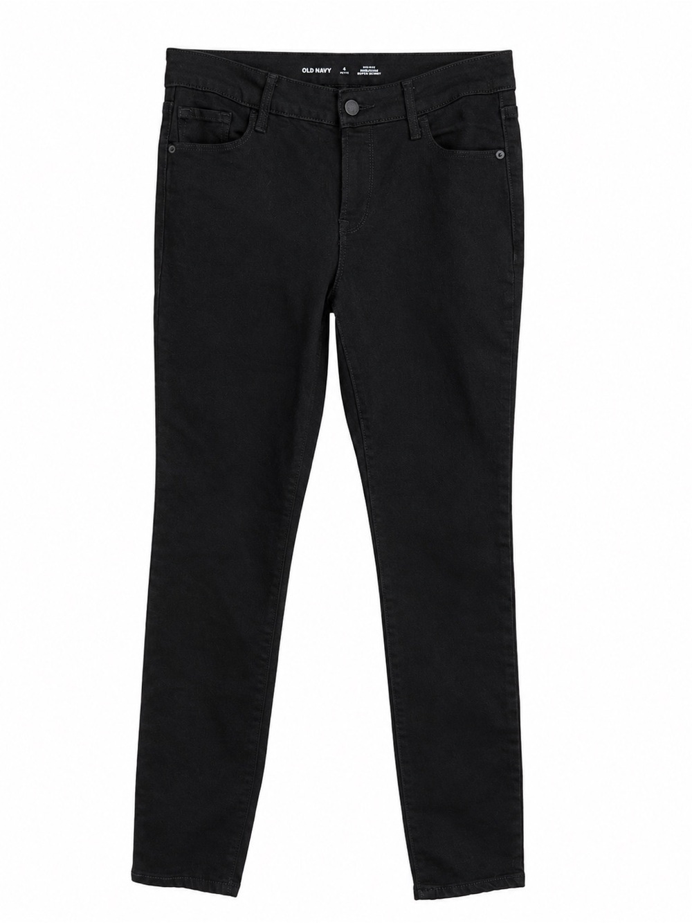 Old Navy Rockstar Super Skinny Black Jeans - Mid Rise Stretch Denim. Size: 4P